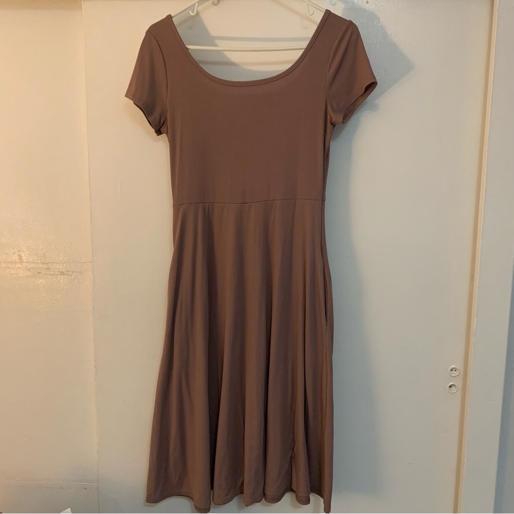 Olivia Rae Blush Dress Scoop Neck Casual